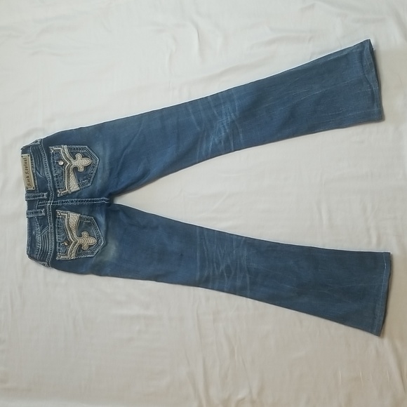 Rock Revival Yui Bootcut Denim Blue Jeans - Picture 2 of 9